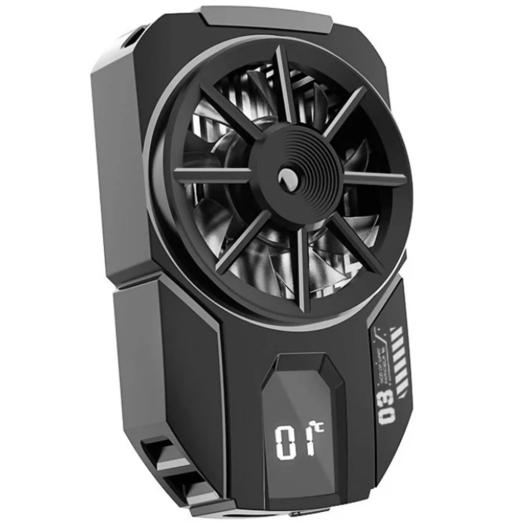 MEMO DLA3 Cooling Fan with LED Display, Advanced Airflow, for Mobile Devices