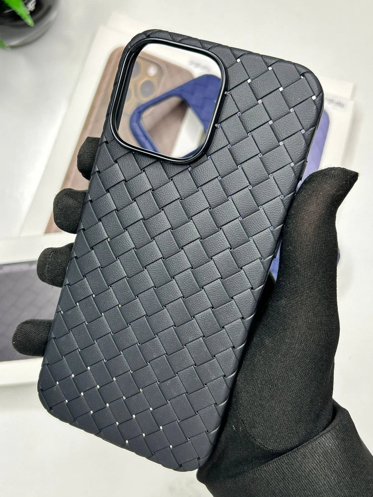 Luxury woven case For iphone